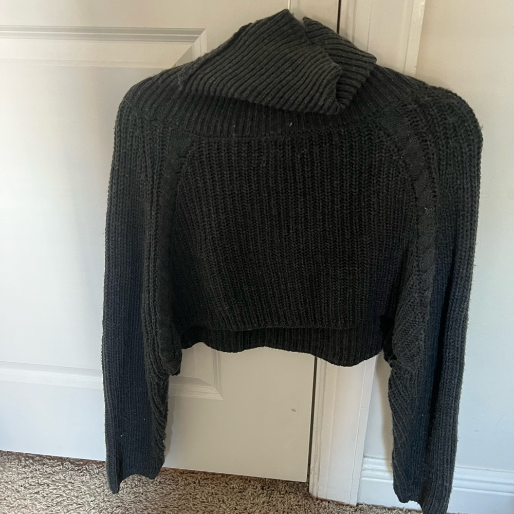Grey turtle neck
